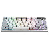 ASUS ROG Azoth Wireless NX Snow Mechanical with OLED Display Custom Gaming Keyboard - Moonlight White - Only at Best Buy