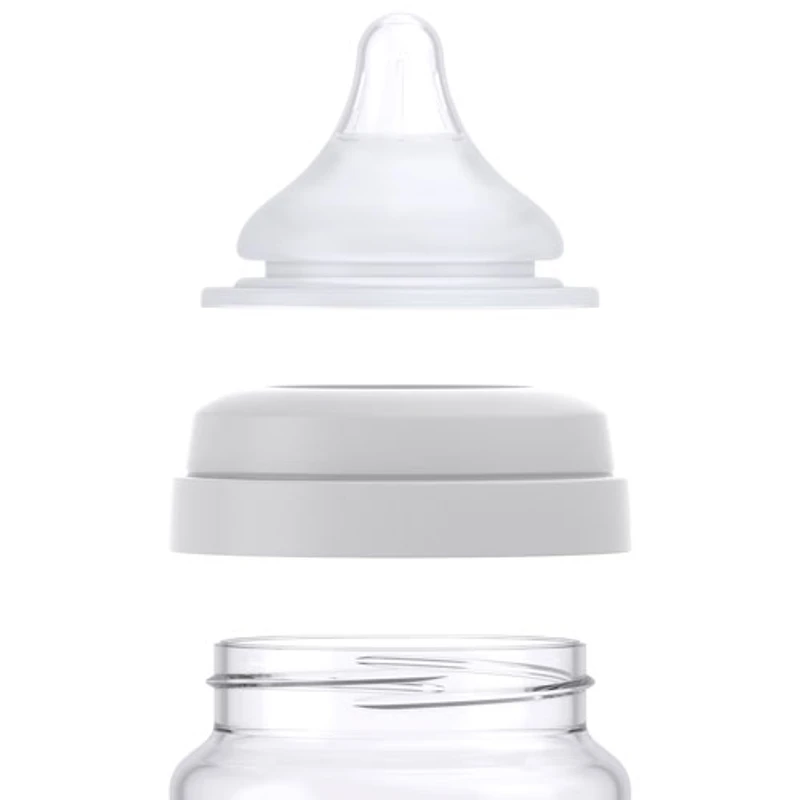 Quark BuubiBottle Hybrid Feeding Bottle Bundle - Grey