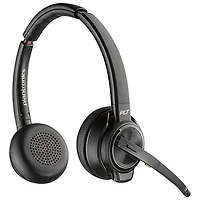 HP Poly Savi 8220-M On-Ear Noise Cancelling True Wireless Headset - Black