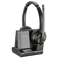 HP Poly Savi 8220-M On-Ear Noise Cancelling True Wireless Headset - Black