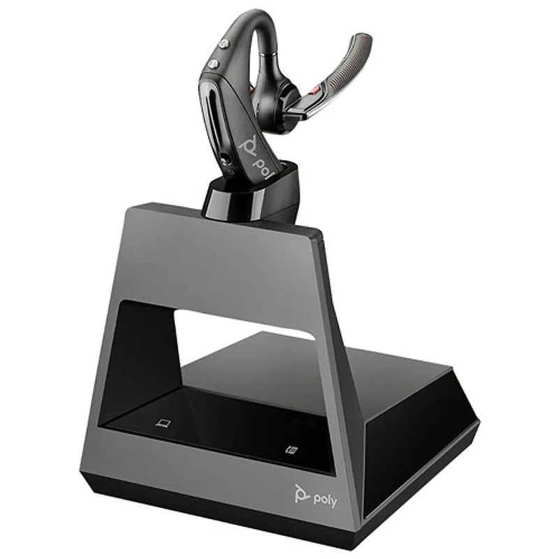 HP Poly Voyager 5200 Over-Ear Noise Cancelling Bluetooth Headset - Black