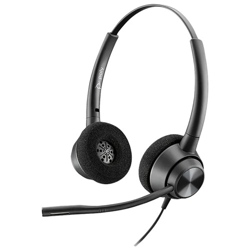 Casque d'écoute avec fil à suppression du bruit Poly EncorePro 320 de HP - Noir