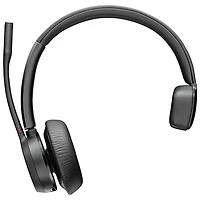 Casque d'écoute Bluetooth à suppression du bruit Poly Voyager 4310-M de HP - Noir