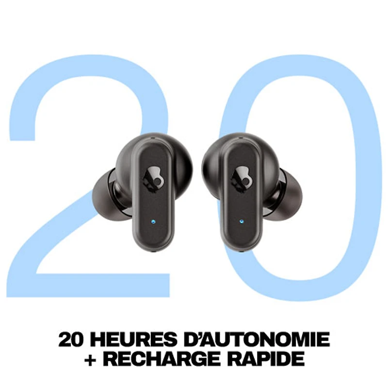 Écouteurs boutons 100 % sans fil à isolation sonore Dime 3 de Skullcandy - Noir