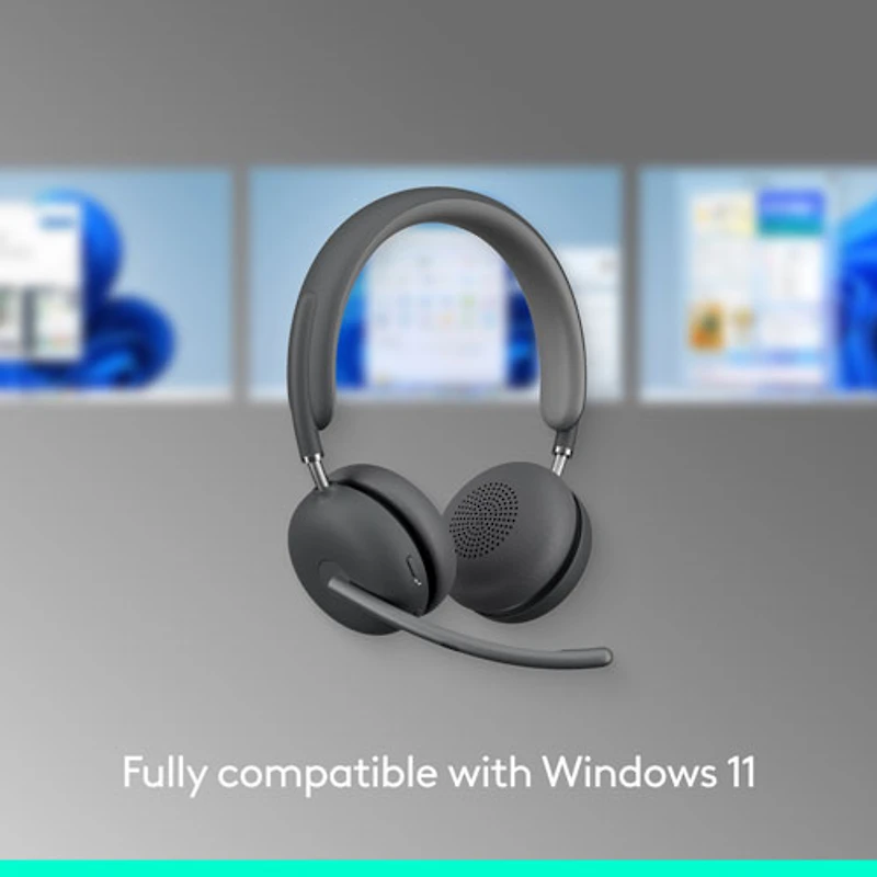 Casque d'écoute sans fil avec microphone Zone 950 de Logitech - Graphite
