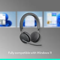 Casque d'écoute sans fil avec microphone Zone 950 de Logitech - Graphite