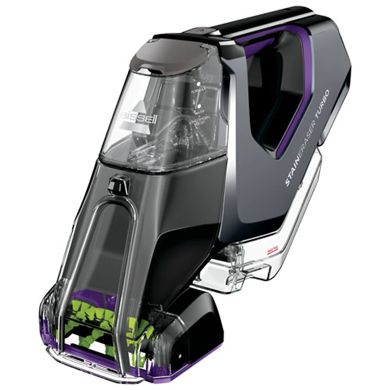 Bissell Pet Stain Eraser PowerBrush Cordless Portable Carpet Cleaner - Black/Purple