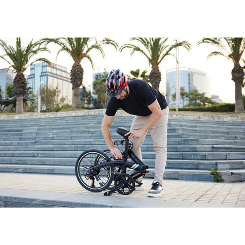 GoPowerBike GoAir Foldable Lightweight Electric City Bike (300W Motor /Up to 24km Battery Range /25km/h Top Speed) - Exclusive Retail Partner