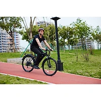 Vélo de ville électrique GoFalcon de GoPowerBike (moteur de 500 W/autonomie maximale de 80 km/vitesse maximale de 32 km/h) - Noir - Partenaire de détail exclusif