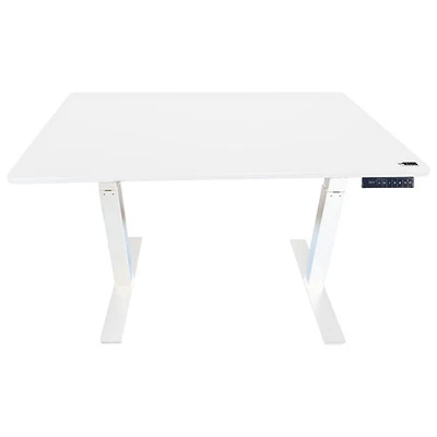 Bureau assis/debout électrique à hauteur ajustable de 60 po Rise Up d'Uncaged Ergonomics - Blanc