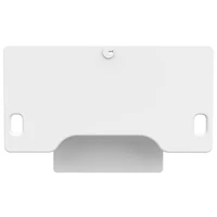 Surélévateur de bureau ergonomique ajustable de 46 po de largeur de Rocelco avec plateau pour clavier - Blanc