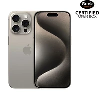 Boîte ouverte - iPhone 15 Pro de 128 Go d'Apple - Titane naturel - Déverrouillé