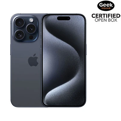 Open Box - Apple iPhone 15 Pro 128GB - Blue Titanium - Unlocked