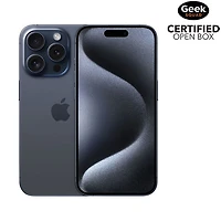 Open Box - Apple iPhone 15 Pro 128GB - Blue Titanium - Unlocked