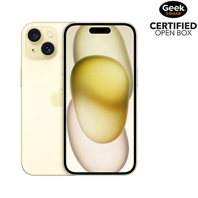 Open Box - Apple iPhone 15 128GB - Yellow - Unlocked
