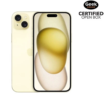 Boîte ouverte - iPhone 15 Plus de 128 Go d'Apple - Jaune - Déverrouillé