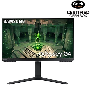 Boîte ouverte - Moniteur de jeu FreeSync DEL IPS HD intégrale 1080p 240 Hz GTG 1 ms de 27 po Odyssey G4 de Samsung - Noir