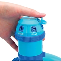 Aqua Joe 6-Pattern Turbo Drive 360-Degree Sprinkler (AJ-MSSBM6) - Blue