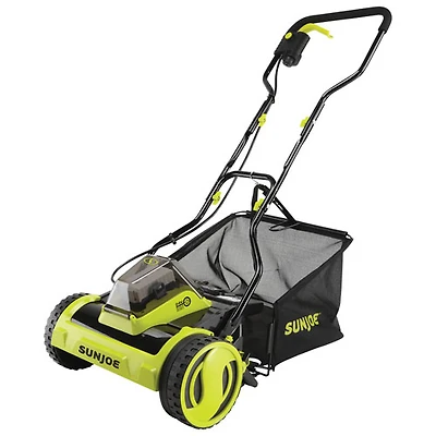 Tondeuse à rouleau sans cordon de 15 po et 24 V iON+ de Sun Joe (24V-CRLM15)