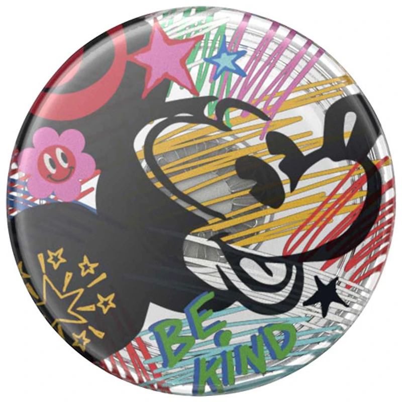 Prise extensible avec support universel PopGrip de PopSockets pour téléphone cellulaire - Mickey Be Kind