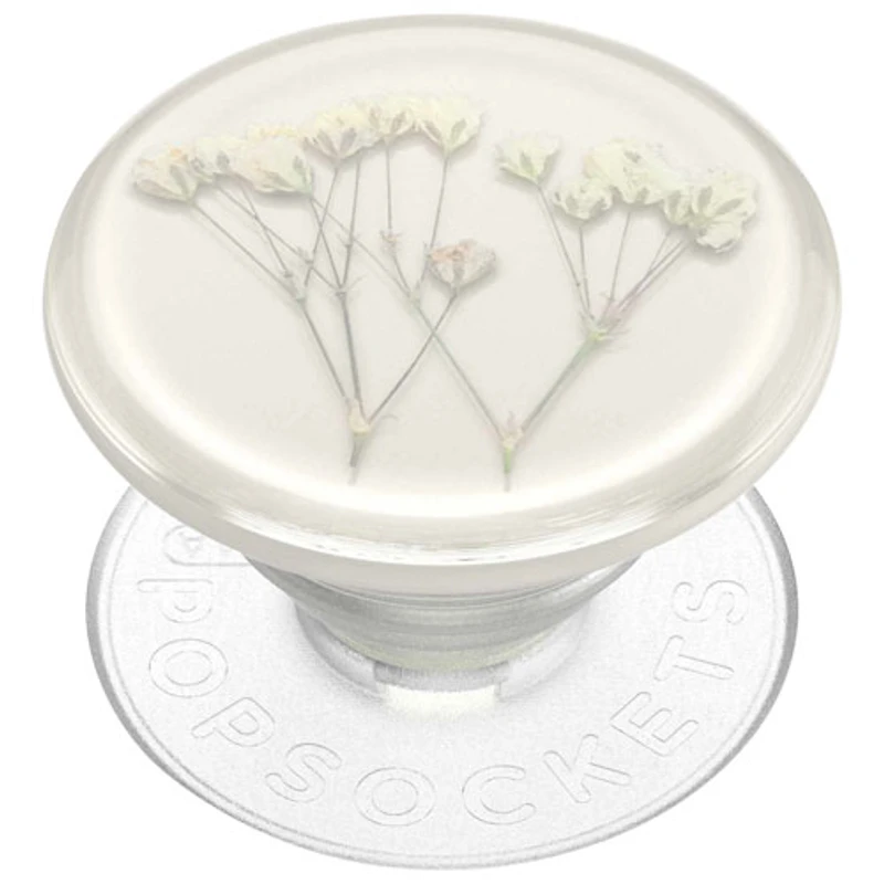 PopSockets PopGrip Universal Cell Phone Expanding Grip & Stand - Pressed Baby's Breath