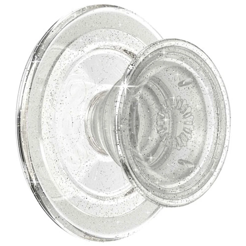 PopSockets PopGrip Universal Cell Phone Expanding Grip & Stand with MagSafe - Clear Glitter