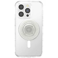 PopSockets PopGrip Universal Cell Phone Expanding Grip & Stand with MagSafe - Clear Glitter