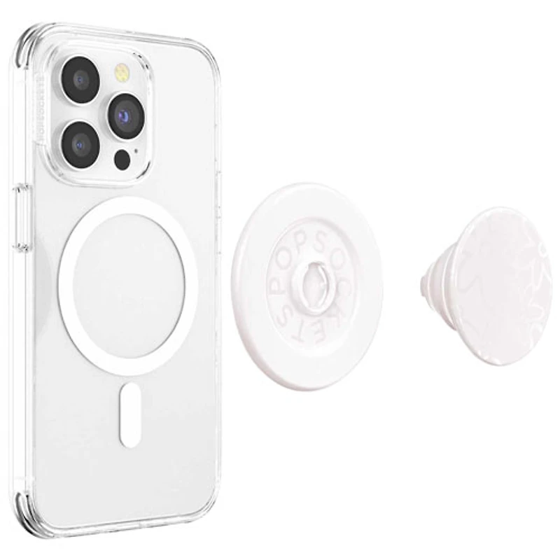 Prise extensible à support universel PopGrip de PopSockets pour téléphone cellulaire et support avec MagSafe - Horchata