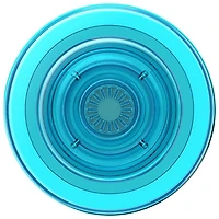 Prise extensible à support universel PopGrip de PopSockets pour téléphone cellulaire et support avec MagSafe - Bleu translucide