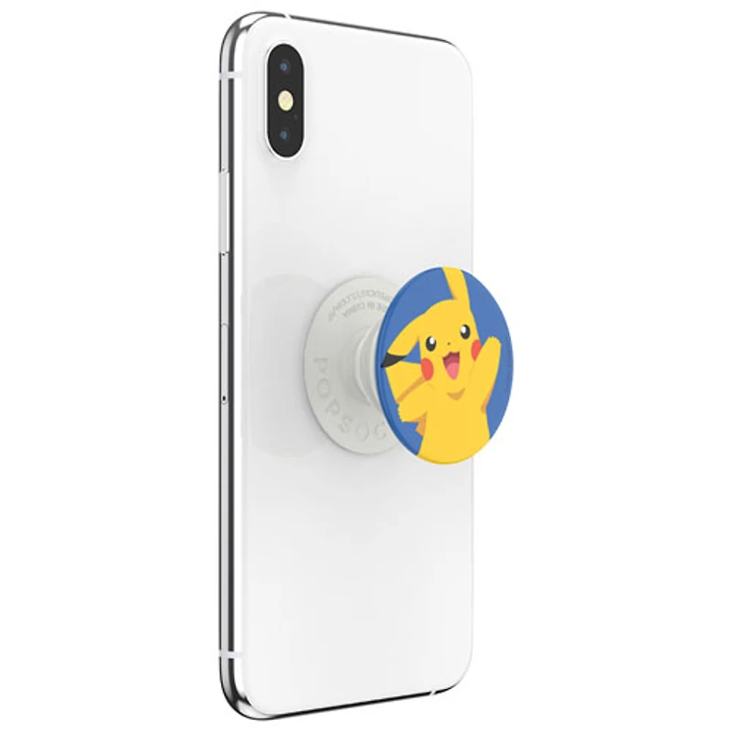 Prise extensible à support universel PopGrip de PopSockets pour téléphone cellulaire - Pikachu renversé