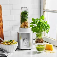 Mélangeur personnel compact de 500 W Enfinigy 550L de Zwilling - Argenté et blanc