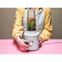 Mélangeur personnel compact de 500 W Enfinigy 550L de Zwilling - Argenté et blanc