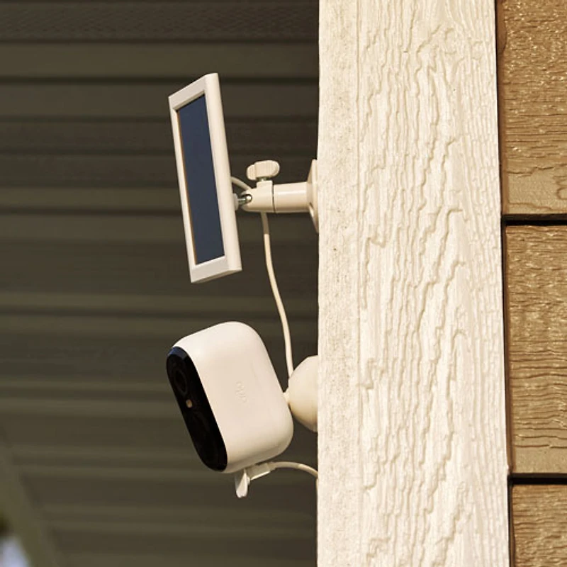 Chargeur à panneau solaire d'Arlo pour caméra de surveillance extérieure Essential et Essential XL (2e gén)