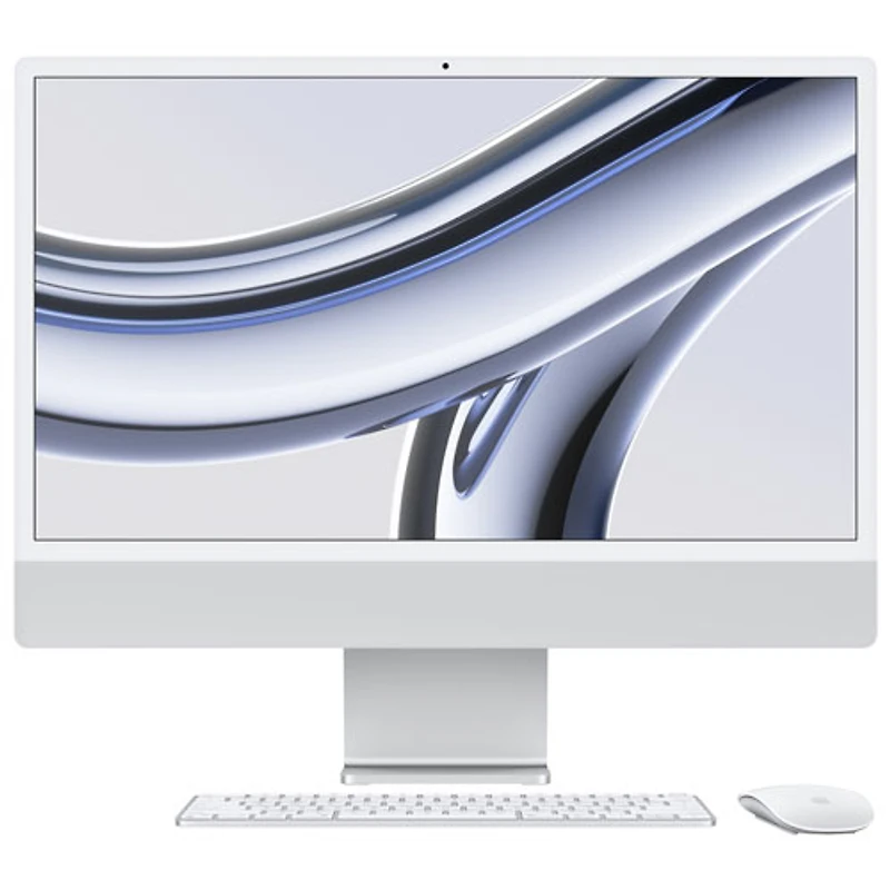 Apple iMac 24" (Fall 2023) - Silver (Apple M3 Chip / -Core GPU / 256GB SSD / 8GB RAM