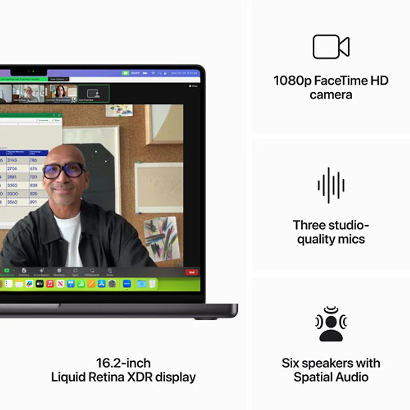 MacBook Pro de 16,2 po d'Apple (automne 2023) - Noir infini (M3 Pro d'Apple/SSD 512 Go/RAM 18 Go) - Anglais