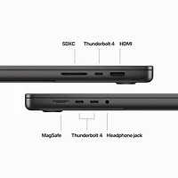 MacBook Pro de 16,2 po d'Apple (automne 2023) - Noir infini (M3 Pro d'Apple/SSD 512 Go/RAM 18 Go) - Anglais