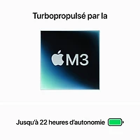 MacBook Pro de 14,2 po d'Apple (automne 2023) - Gris cosmique (M3 d'Apple/SSD 512 Go/RAM 8 Go) - Français