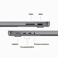 MacBook Pro de 14,2 po d'Apple (automne 2023) - Gris cosmique (M3 d'Apple/SSD 512 Go/RAM 8 Go) - Français