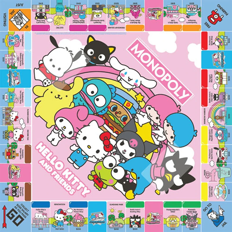 Monopoly: Jeu de société Hello Kitty & Friends - Anglais