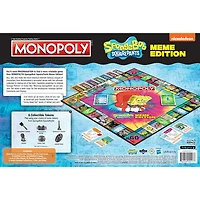 Monopoly: Jeu de société SpongeBob SquarePants Meme Edition - Anglais