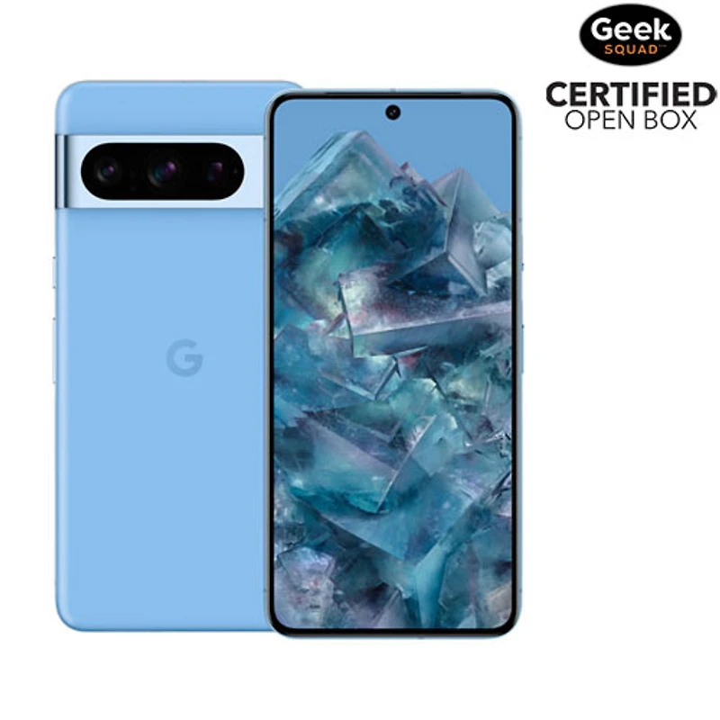 Boîte ouverte - Pixel 8 Pro de 128 Go de Google - Baie - Déverrouillé