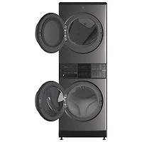 Duo avec laveuse électrique 5,2 pi³ et sécheuse 8 pi³ série 6 d'Electrolux - Energy Star (ELTE760CAT) - Titane