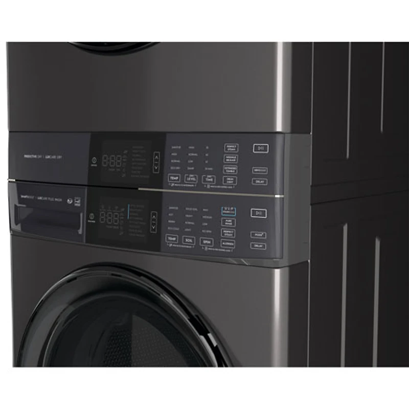 Duo avec laveuse électrique 5,2 pi³ et sécheuse 8 pi³ série 6 d'Electrolux - Energy Star (ELTE760CAT) - Titane