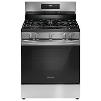 Frigidaire 30" 5.1 Cu. Ft. 5-Burner Freestanding Gas Range (FCRG3062AS) - Stainless Steel