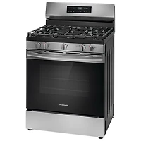Frigidaire 30" 5.1 Cu. Ft. 5-Burner Freestanding Gas Range (FCRG3062AS) - Stainless Steel
