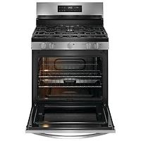 Frigidaire 30" 5.1 Cu. Ft. 5-Burner Freestanding Gas Range (FCRG3062AS) - Stainless Steel