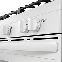 Cuisinière au gaz autonome à 5 brûleurs 5,1 pi³ 30 po de Frigidaire (FCRG3062AW) - Blanc