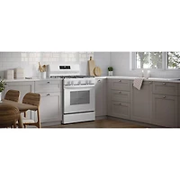 Cuisinière au gaz autonome à 5 brûleurs 5,1 pi³ 30 po de Frigidaire (FCRG3062AW) - Blanc