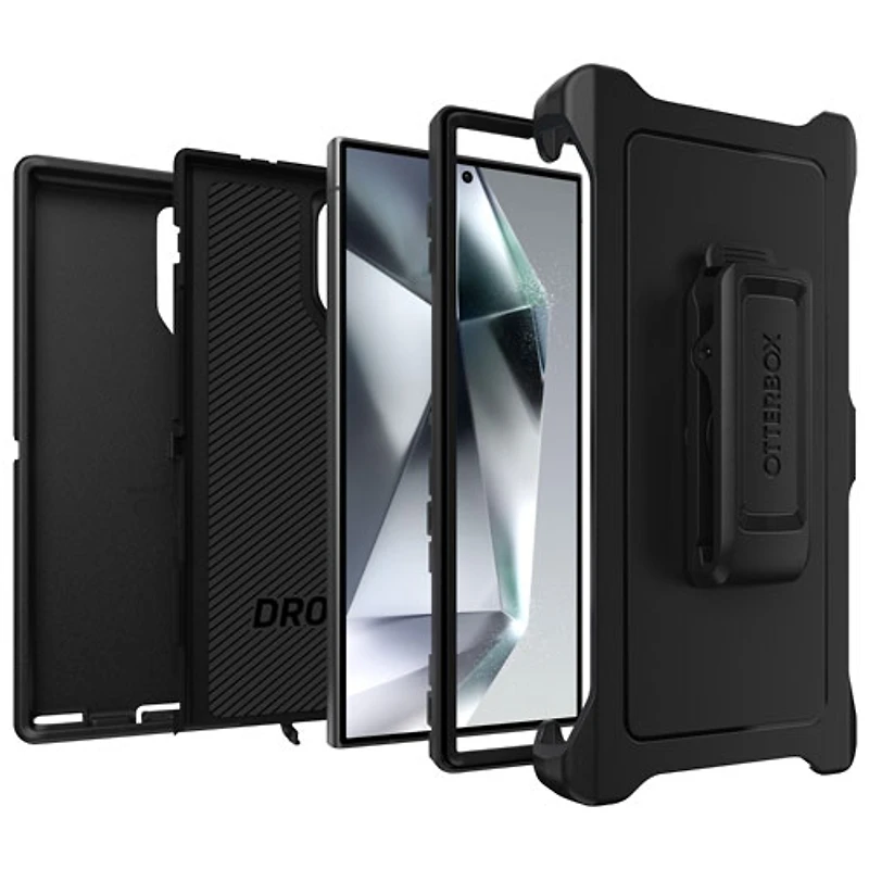 Étui rigide ajusté Defender d'OtterBox pour Galaxy S24 Ultra - Noir