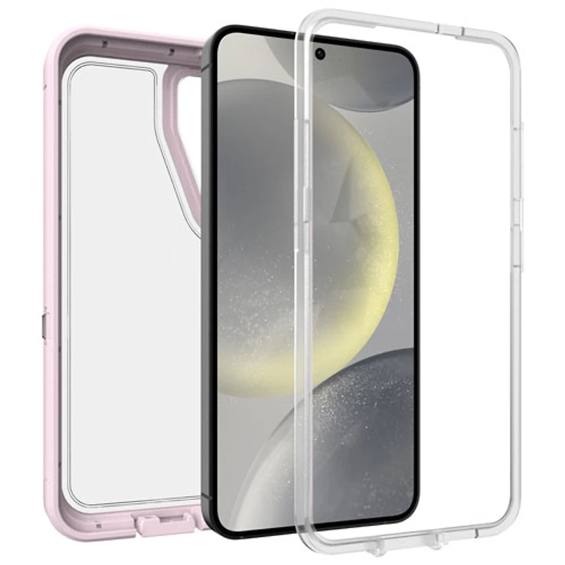 OtterBox Defender XT Fitted Hard Shell Case for Galaxy S24 - Pink/Clear